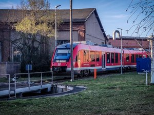 Regionalbahn auf dem Rangiergleis